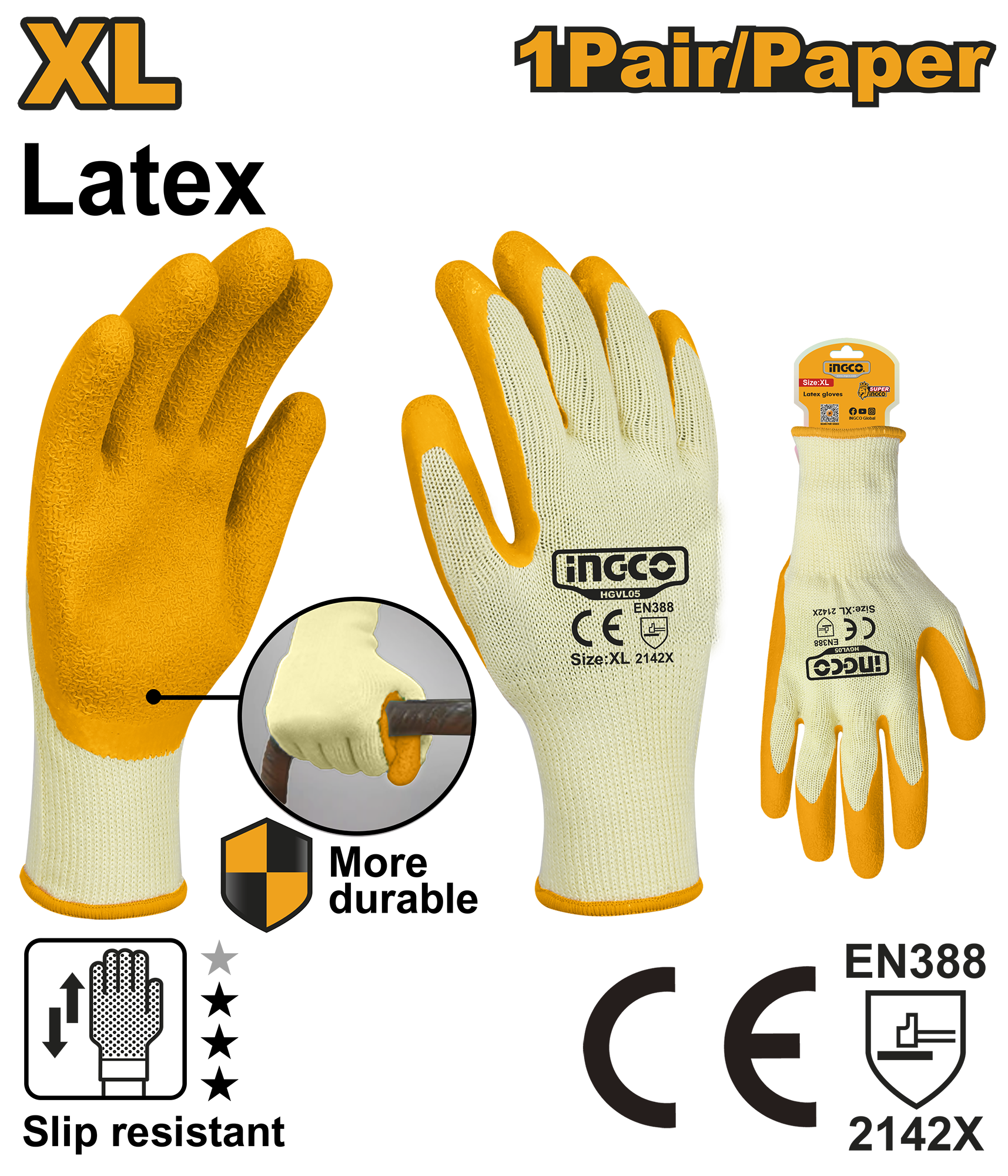 Manusi Cauciucate Panza XL Set 1 Pereche