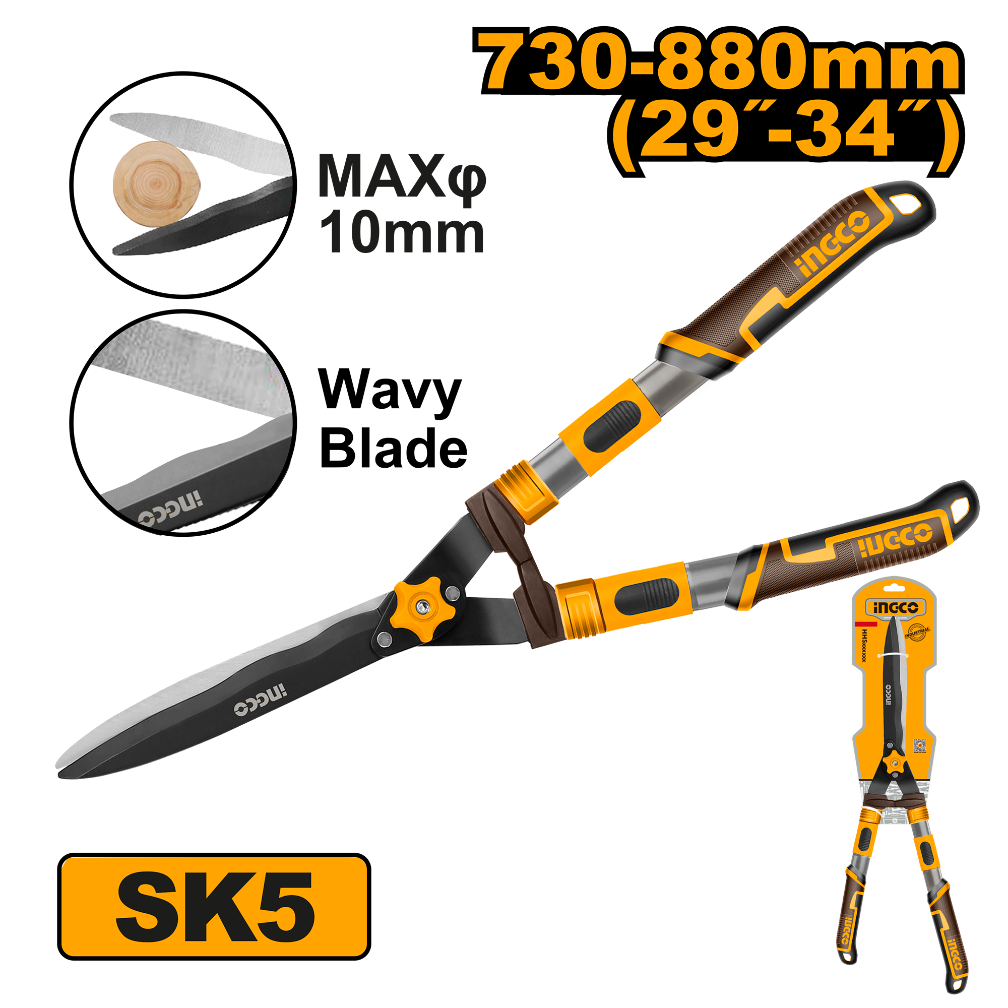 Foarfeca Gard Viu cu Maner Telescopic