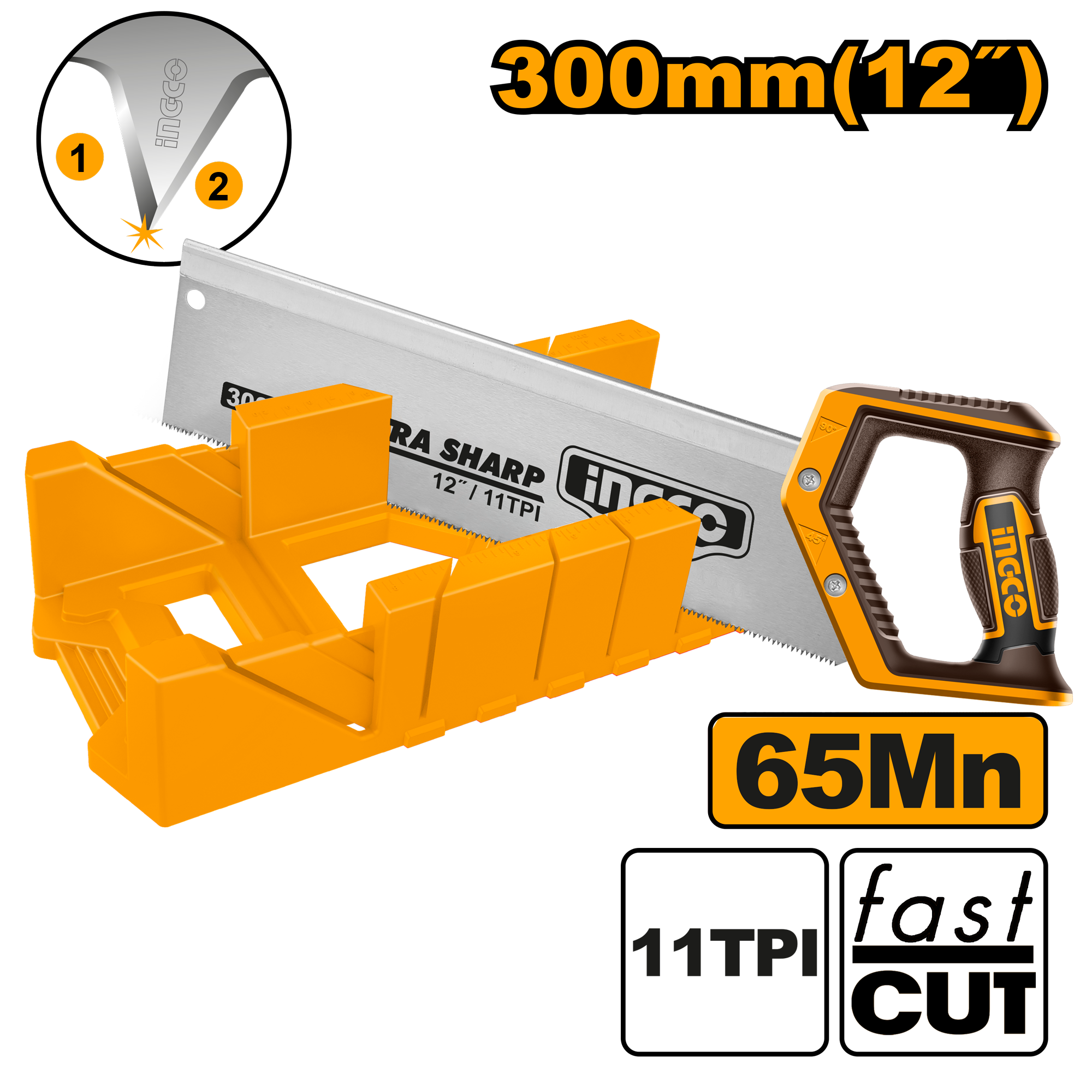 Fierastrau Manual 30cm cu Suport Pentru Taiere in Unghi