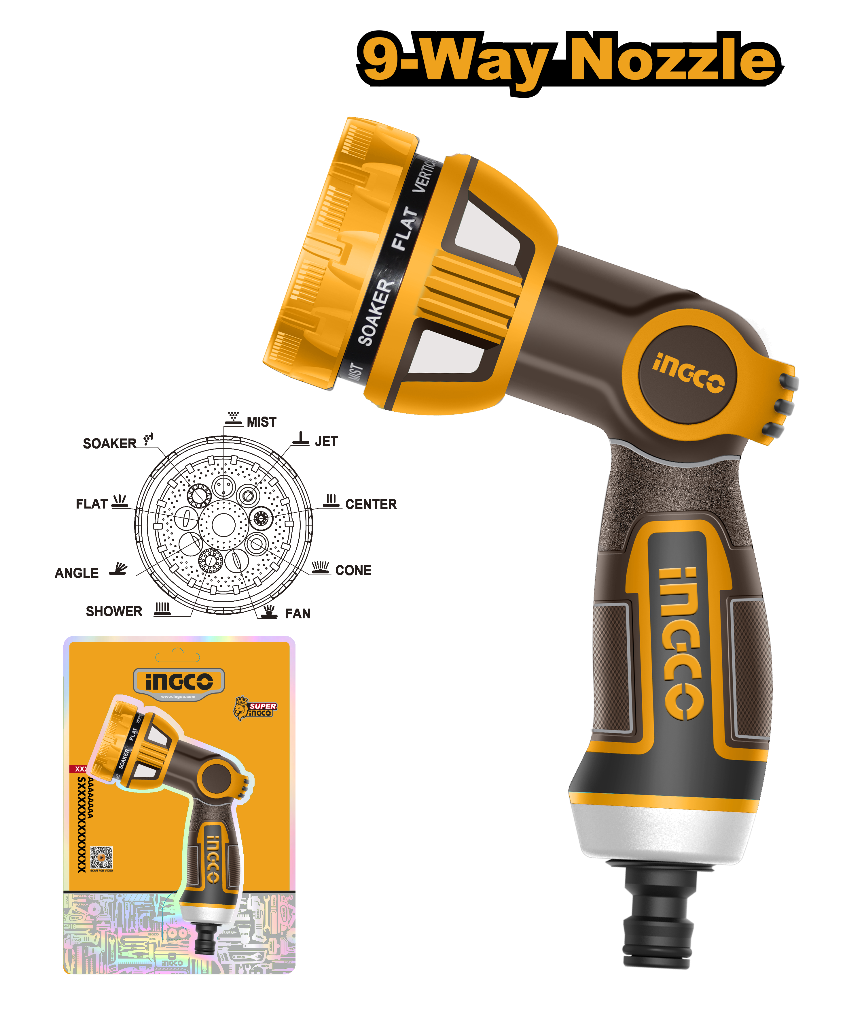 Pistol Pentru Stropit 9 Functii Industrial
