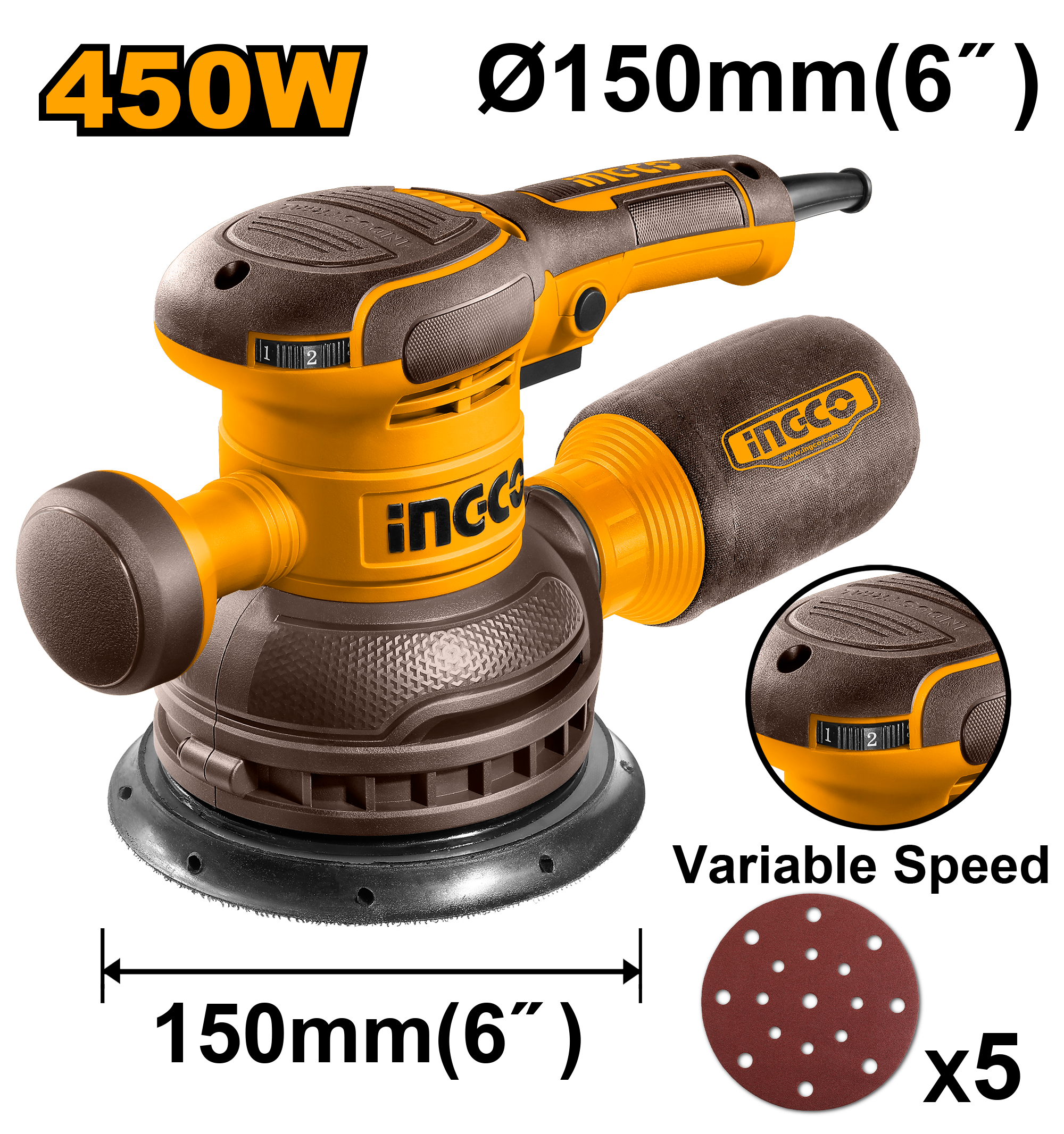 Slefuitor Rotativ 450W 150mm (nou)