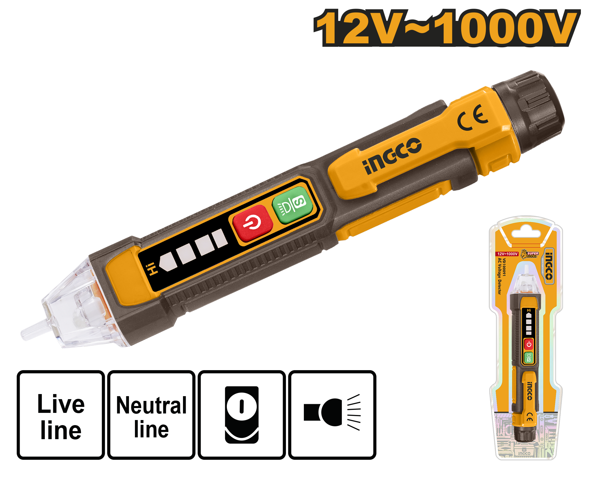 Surubelnita Control Ecran Digital 12-1000V cu Alarma