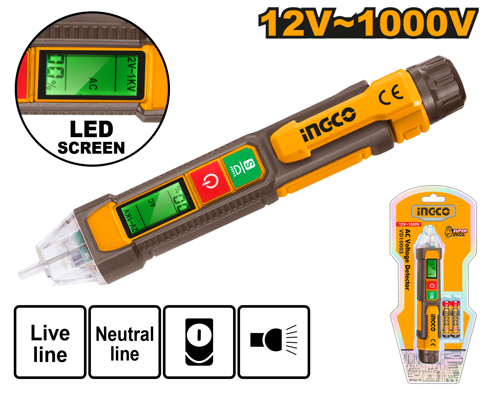 Surubelnita Control Ecran Digital 12V-1000V (nou)