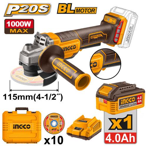 Flex Unghiular 20V 115mm 1000W cu 1 Acumulator 4Ah