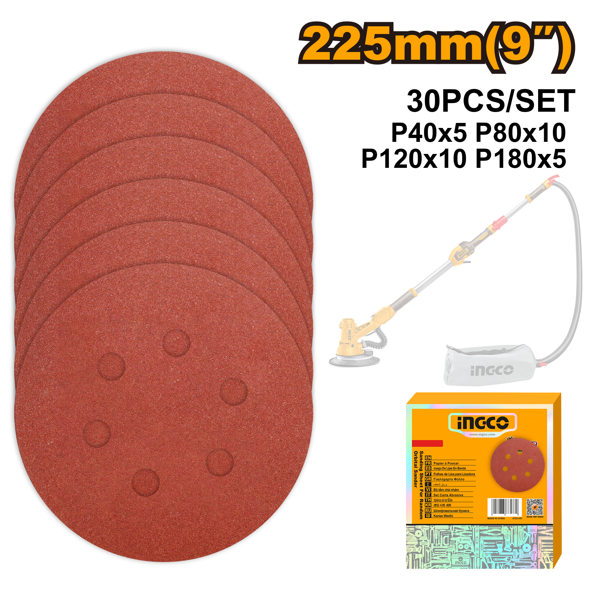 Smirghel 225mm Set 30buc