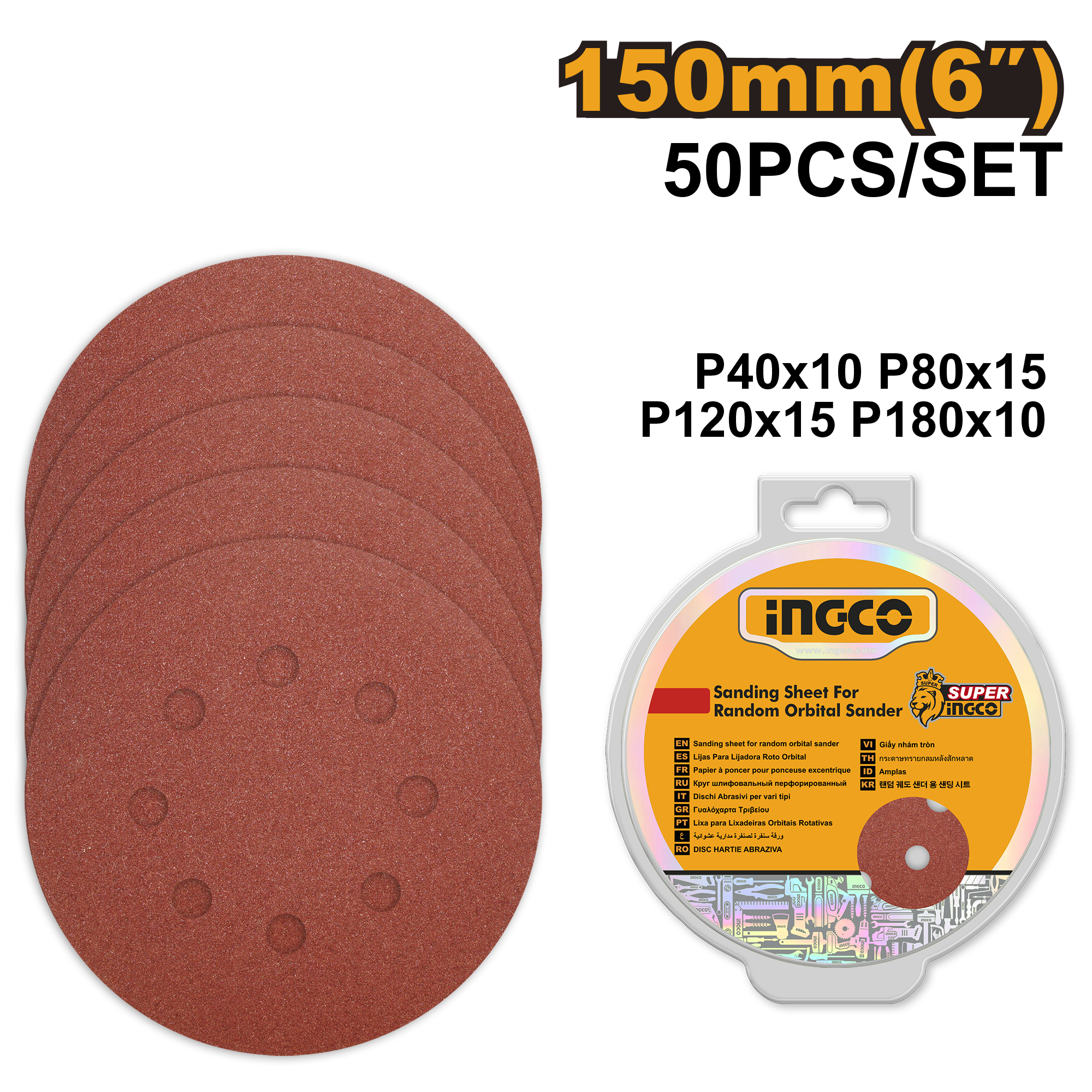 Smirghel 150mm Set 50buc